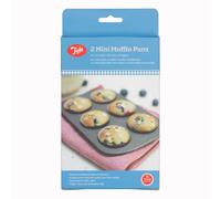 Tala Small Metal Mini Muffin Tin Tins Pans Non Stick 10A11618 Pk 2