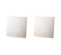 Tala Square Cake Board, 10 x 10 Inches (25 cm x 25 cm) and 3 mm Thickness, Silver (Pack of 2)