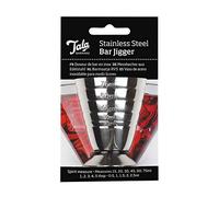 Tala Stainless Steel Cocktail Jigger, Measures 15ml, 20ml, 30ml, 45ml, 60ml and 75ml and Ideal for Pouring Sprits and Making Cocktails, Made with Stainless Steel and Dishwasher Safe