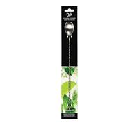 Tala Stainless Steel Cocktail Spoon, 27.5cm Bar Spoon with Weighted End, Spiral Handle & Muddler, Double-Ended for Mixing, Layering & Crushing, Dishwasher Safe