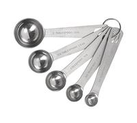 Tala Stainless Steel Measuring Spoons, 5 Piece Set for Measuring Dry and Liquids with Clear and Easy to Read makring on Each sppon to Know The measurment