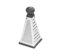 Tala Stainless Steel Pyramid Grater, 4 Sided Handheld Box Grater for Slicing, Grating, Zester and Shredding Cheese, Vegatables and Other Foods, with Grip Handle and Non-Slip Base