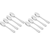 Tala Stainless Steel Teaspoons with Polished Beaded-Edge Design, Premium 18/10 Rust-Resistant Cutlery, Dishwasher Safe, Set of 4 (Pack of 2)