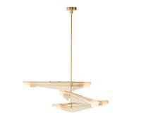 Tala Sycamore 3 Ceiling Light Brass/Dusk Pink