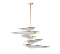 Tala Sycamore 5 Ceiling Light Brass/ Dawn Grey