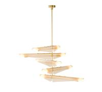 Tala Sycamore 5 Ceiling Light Brass/Dusk Pink