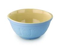 Tala Traditional Stoneware Mixing Bowl in Blue/Cream Design, 2800ml