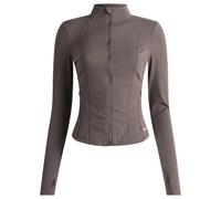 TALA Women's Dayflex Zip Through Running Jacket Mocha Brown