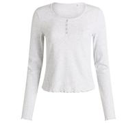 TALA Women's Sleep Lounge Henley Long Sleeve Top Grey Marl