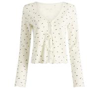 TALA Women's Sleep Lounge Tie Cardigan Ivory Printed
