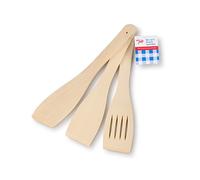 Tala 61A30013 FSC Certified Beechwood Set of 3 Spatulas, Wood, Beige