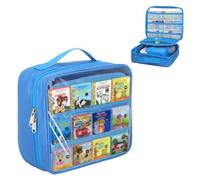 Taladad Carrying Case Compatible with Little Tikes Story Dream Machine Books Starter Set,Portable Storage Bag with Handle for Storytime,Little Golden Book,Little Puppy Character (Blue)