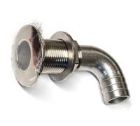 Talamex - 25mm Stainless Steel 90 Degree Skin Fitting - 1 inch Hose - 17.613.003