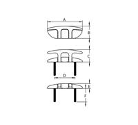 Talamex Aerofold Mooring Cleat