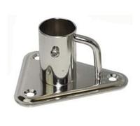Talamex Stainless Steel Stanchion Base 85mm x 85mm - 90 Degree