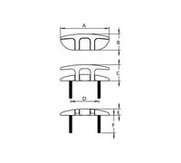 Talamex Wingfold Mooring Cleat
