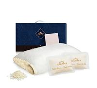 Talatex Adjustable Shredded Latex Pillow | Customisable Loft for Side, Back & Stomach Sleepers | Orthopaedic Neck Support & Spinal Alignment | Breathable Tencel Cover, Machine Washable