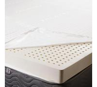 Talatex Natural Dunlop Latex Mattress Topper, Medium Firm Single & Double Bed Topper With Washable Zipped Cover, No Memory Foam Included, Help Relief Shoulder & Back Pain (5x180x200cm)