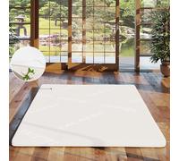 Talatex Natural Latex Mattress Topper- Single & Double Sizes| 100% Organic | 7 Massage Zones | Ideal for Students, Renters & Small Spaces | Medium Firm Support, Helps Relief Back Pain (150x200x5cm)