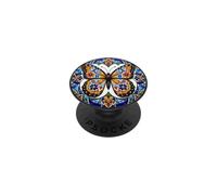 Talavera Monarch Butterfly Floral Mosaic Art PopSockets Adhesive PopGrip