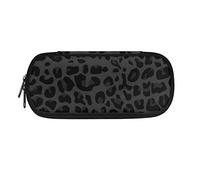 Talayituse Black Leopard Print Pencil Case for Boys Girls, High Capacity Pencil Pouch with Zippers, Pencil Box Stationery Organizer Multifunction Bag for School Office