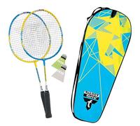 Talbot-Torro 2-Attacker Junior Badminton Set, 2 Shortened Rackets for Kids 53cm, 2 Shuttlecocks, in a Carrybag, 449501