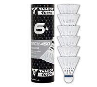 Talbot Torro Tech 450 Premium Nylon-4015752918202 Shuttlecock, Blue/Medium Speed