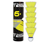 Talbot Torro Tech 350, Nylon Shuttlecocks, Tube of 6 pcs.