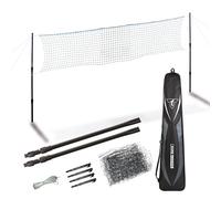 Talbot-Torro Telescopic Badminton Net Set, Adjustable in Height: 1.25-1.55m, Width 6.10m, in a Bag, 449599