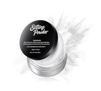 Talc-Free Setting Powder Makeup with Sifter, White Translucent Powder Colorset Powder, Matte Finishing Kimchi Setting Powder for Halloween SFX Makeup,Oil Control