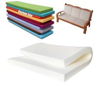 TALCON Custom Size High Density Foam for Cushions, Sofas, Bench, Beds, Seats, Campervans, Indoor/Outdoor Padding Upholstery Foam Chair Pad Replacement (1cm Thick)