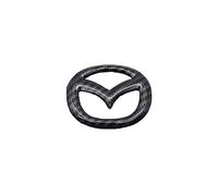 TALCUS Car Steering Wheel Badge Sticker, for Mazda 3 6 CX-3 CX-5 CX-9, Emblem Logo Sticker, Styling Modification, Interior Accessories,Carbon fiber
