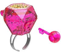 Taldec Funlockets Mysterious Ring with Charms and Glitter, Random Model, Jewellery, Pink,