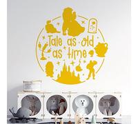 Tale as Old as Time - Beauty and the Beast Story Book Movie - Disney Decal Wall Sticker [Large] [Sunflower]