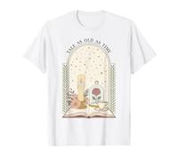 Tale As Old As Time Rose Candle and Book T-Shirt
