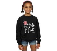 Tale As Old As Time Rose Sweatshirt Disney Black 5-6 Years