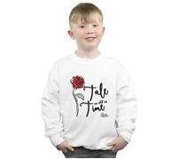 Tale As Old As Time Rose Sweatshirt Disney White 7-8 Years
