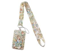 Tale of Peter Rabbit Beatrix Potter 17.7" Neck Lanyard Keychain with ID Badge Holder