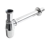 TALEA Zinc Alloy Chrome Plating,Bathroom Basin Sink Bottle P Trap Waste Drain Pipe Fittings, G1-1/4'' Sink Hole GN110-U