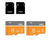 talebasic 8GB Micro Sd Card Class 10 Memory Card with sd adapter Fast speed TF Card for Tablet/Mobile Phone/Camera/Car Audio/Game Console(2 Pcs 8GB)