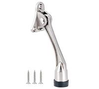 TaleeMall Kick Down Door Stop - Keep the Door Stay Open for Garage Gate,Office,Home,Metal Door Stopper with Soft Rubber Bumper