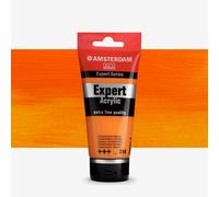 Amsterdam Expert Series Acrylic Paint Tube - Transparent Orange 218-75 ml - Heavy Body - Professional Lightfast Pigmentation