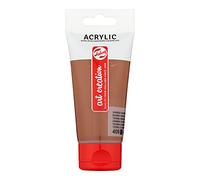 Talens Art Creation - Acrylic Colour Tube 75 ml - Burnt Umber 409 - Opaque Paint with Excellent Lightfastness for Artists
