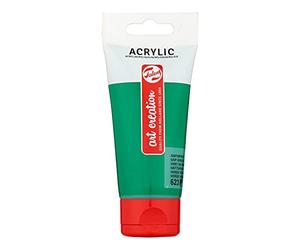 Talens Art Creation Acrylic Colour Tube 75 ml - Sap Green 623 - Semi-Opaque Fast-Drying with Excellent Lightfastness