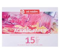 Talens Art Creation - Acrylic Paper Pad A3 Size 42x29.7 cm - 290gsm - 15 Sheets - Ideal for Painting with Acrylic Colours and Markers - Glue Bound for Easy Application