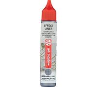 Talens Art Creation Effect Liner - 28 ml Pearl Dark Grey 8528-3D Relief Liner for Textiles and Mixed Media - 24hr Dry Time