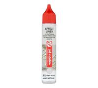 Talens Art Creation Effect Liner - 28 ml Pearl Silver 8511-3D Relief Liner for Textiles and Mixed Media - Smooth Pearlescent Finish - Indoor Use - Washable - 49 Colours