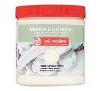 Talens Art Creation Indoor & Outdoor Paint - Antique White 1009 - Universal Satin Gloss - 250 ml - Versatile Surface Application - Quick Drying - Water Resistant