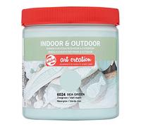 Talens Art Creation Indoor & Outdoor Universal Satin Gloss Paint 250 ml - Sea Green - Versatile for Multiple Surfaces - Quick Drying