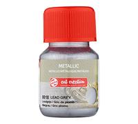 Talens Art Creation Metallic Paint - Quick-Drying Lead Grey 30 ml - Water-Resistant for Multi-Surface Use